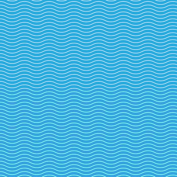 Seamless wave lines blue marine pattern vector background