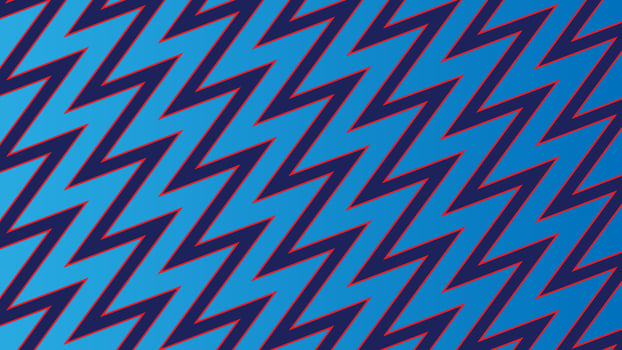 Modern abstract zig zag with colorful gradient vector background