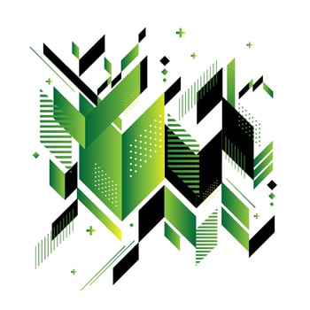 Modern geometric abstract elements vector illustration background