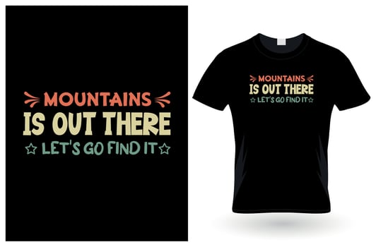 Camping typography t shirt design template vector