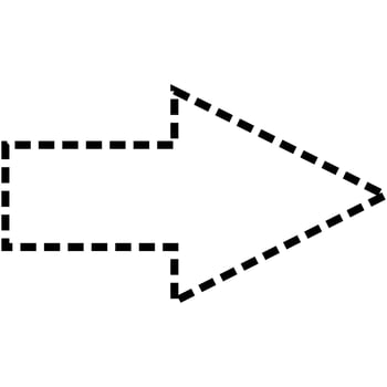 Turn Right with Dots Line vector