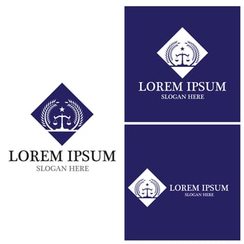 Justice law Logo Template vector illsutration design