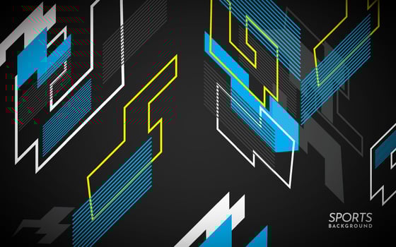 Bizarre sports background vector illustration. Sports Background with Lines and Shape.
