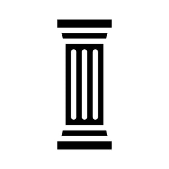 columns and posts glyph icon vector illustration