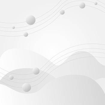 Light background. An abstraction with circles, waves and stripes. Beautiful white and gray poster. vector