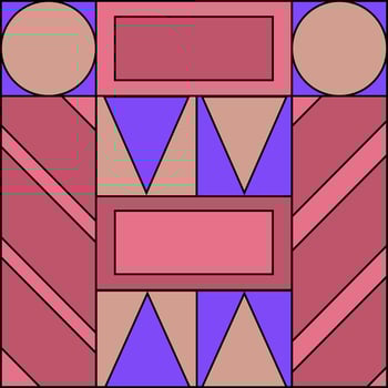 Abstract background. Geometric shapes template. Multicolored square illustration. vector