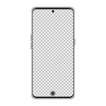 Smart Mobile phone transparent PNG mockup, Mobile mockup, Smartphone mockup vector
