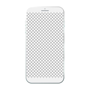 Smart Mobile phone transparent PNG mockup, Mobile mockup, Smartphone mockup vector
