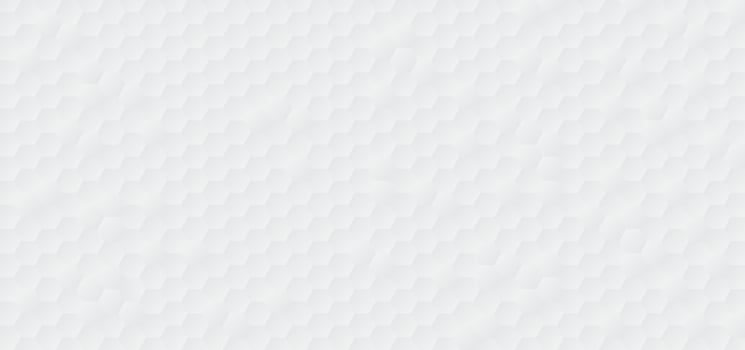 Honeycomb shape white Background, polygon white backdrop, light and shadow on white paper, Embossed Hexagon vector