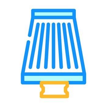 filter air cleaner accessory color icon vector illustration