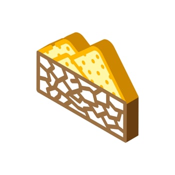 drought disaster isometric icon vector illustration