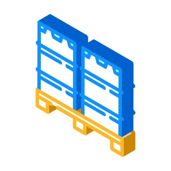 barrels wholesale isometric icon vector illustration