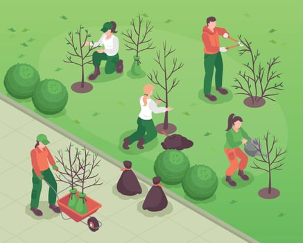 Spring Gardening Illustration vector