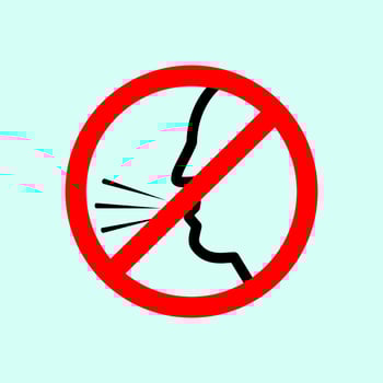 No cough icon in prohibited sign flat design vector illustration. how to prevent corona virus icon vector design
