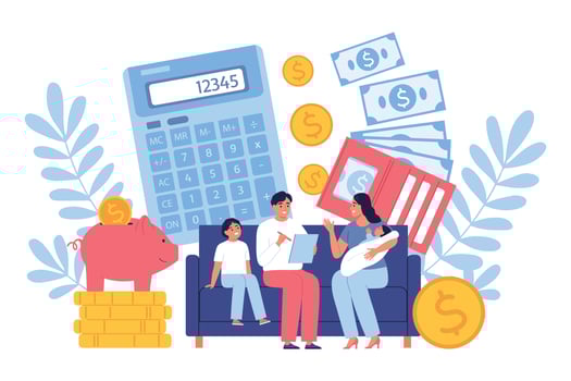 Budget Planning Flat Concept vector