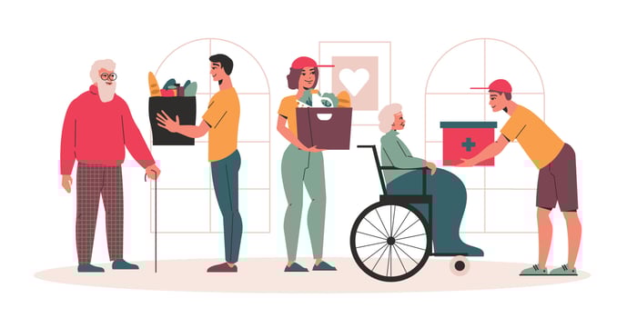 Charity Flat Illustration vector
