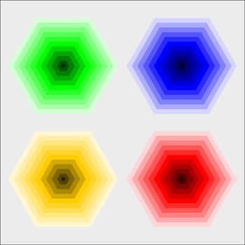 gradient hexagon pattern background vector design
