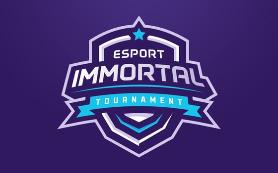 Immortal Esports Logo Template for Gaming Team or Tournament vector