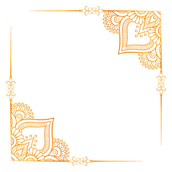 golden pattern photo frame design, photo frame design with the golden colour vector