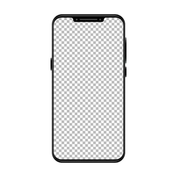 Smart Mobile phone transparent PNG mockup, Mobile mockup, Smartphone mockup vector
