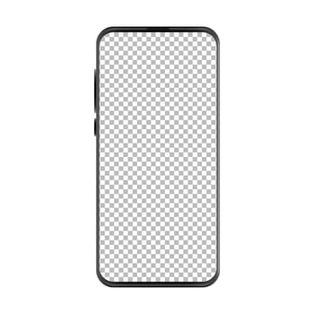 Smart Mobile phone transparent PNG mockup, Mobile mockup, Smartphone mockup vector