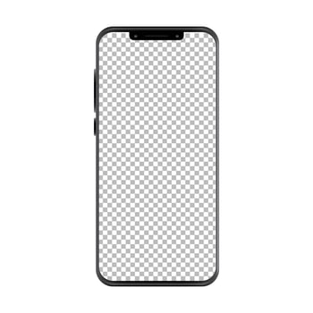 Smart Mobile phone transparent PNG mockup, Mobile mockup, Smartphone mockup vector