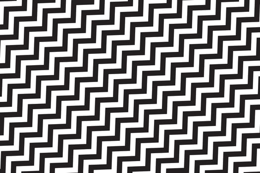 Zigzag pattern in white and black. Vector illustration