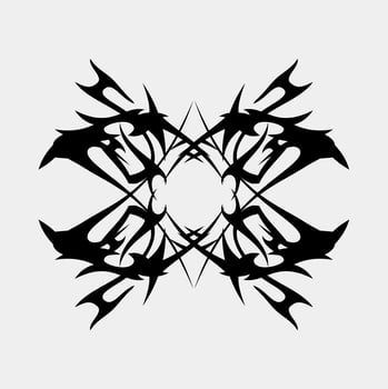 beautiful symmetrical unique ornament vector for decoration or fabric and ceramic motifs