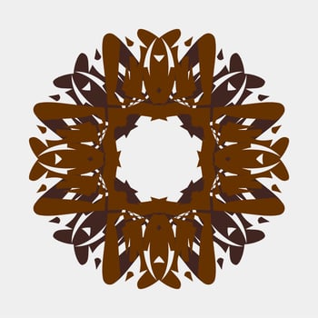 beautiful and unique mandala ornament vector for cloth or ceramic wall decoration