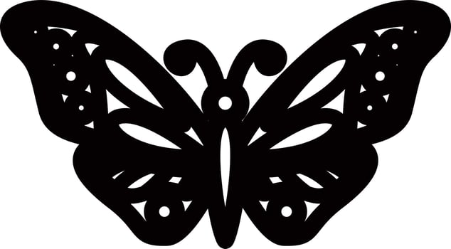 Set of butterflies of different shapes. vector