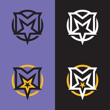 Letter M logo vector