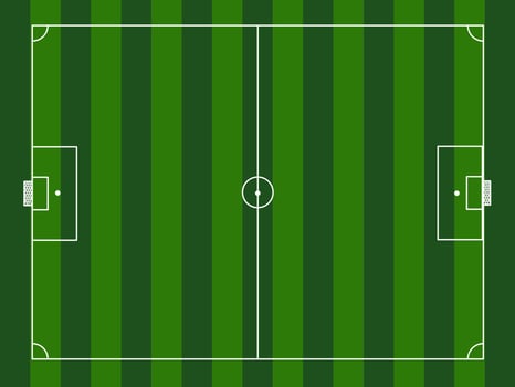 Football field or soccer field background. vector