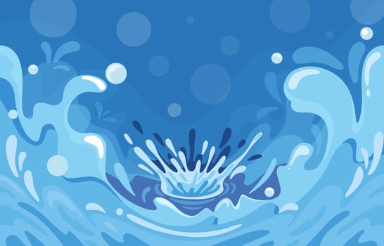 Water Splash Template Concept vector