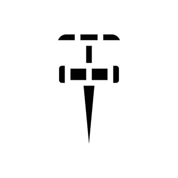 watering tool glyph icon vector isolated illustration
