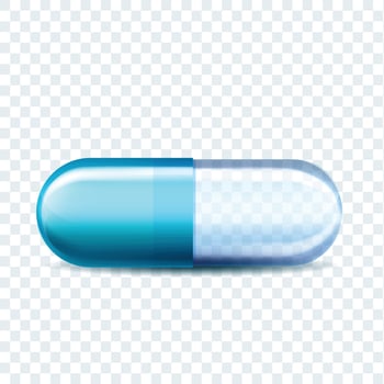 Medical Capsule Pill Disease Treatment Vector