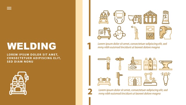 Welding Engineering Landing Header Vector