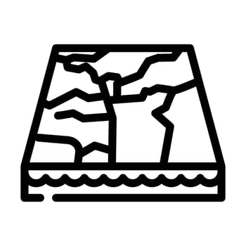 marble material floor layer line icon vector illustration
