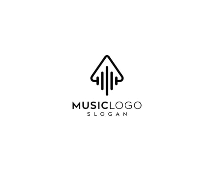 Sound Wave Logo Design,Wave Music Logo,Dj Logo design,music headphones vector logo design