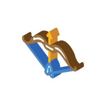 dussehra holiday isometric icon vector illustration