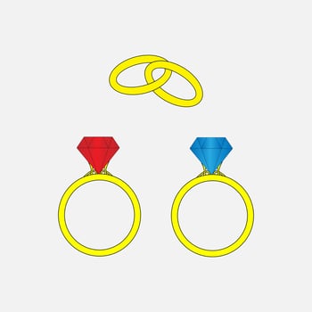cute ring illustration design vector
