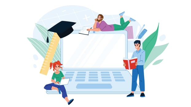 laptop learning vector