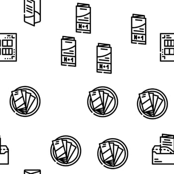 Catalog And Booklet Vector Seamless Pattern