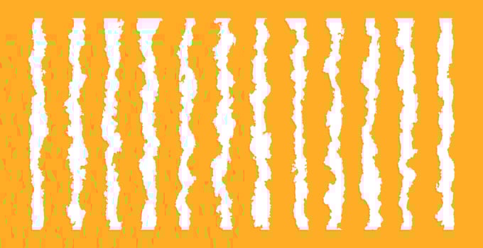 torn paper edges, seamless horizontally, vector