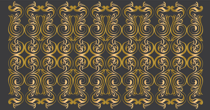 Vector damask vintage baroque scroll ornament swirl. Victorian monogram heraldic shield swirl. Retro floral leaf pattern border foliage antique  acanthus calligraphy engraved tattoo. Seamless pattern