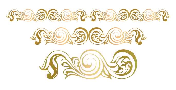 Vector damask vintage baroque scroll ornament swirl. Victorian monogram heraldic shield swirl.Retro floral leaf pattern border foliage antique  acanthus calligraphy engraved tattoo. Tile decor elemen