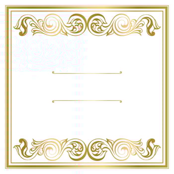 Vector damask vintage baroque scroll ornament swirl. Victorian monogram heraldic shield swirl.Retro floral leaf pattern border foliage antique  acanthus calligraphy engraved tattoo. Tile decor element