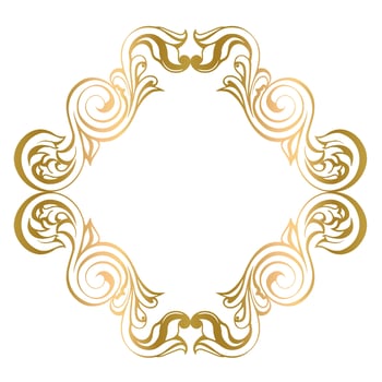 Vector damask vintage baroque scroll ornament swirl. Victorian monogram heraldic shield swirl.Retro floral leaf pattern border foliage antique  acanthus calligraphy engraved tattoo. Tile decor element