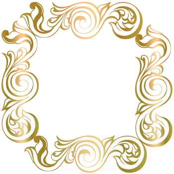 Vector damask vintage baroque scroll ornament swirl. Victorian monogram heraldic shield swirl.Retro floral leaf pattern border foliage antique  acanthus calligraphy engraved tattoo. Tile decor element