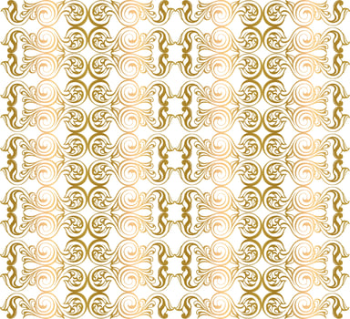 Vector damask vintage baroque scroll ornament swirl. Victorian monogram heraldic shield swirl. Retro floral leaf pattern border foliage antique  acanthus calligraphy engraved tattoo. Seamless pattern