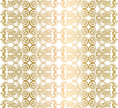 Vector damask vintage baroque scroll ornament swirl. Victorian monogram heraldic shield swirl. Retro floral leaf pattern border foliage antique  acanthus calligraphy engraved tattoo. Seamless pattern
